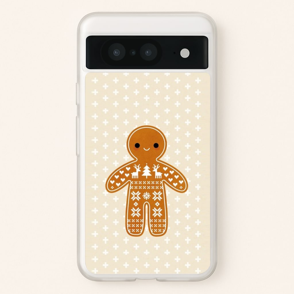 Christmas Jumper Pattern Gingerbread Man Phone Case