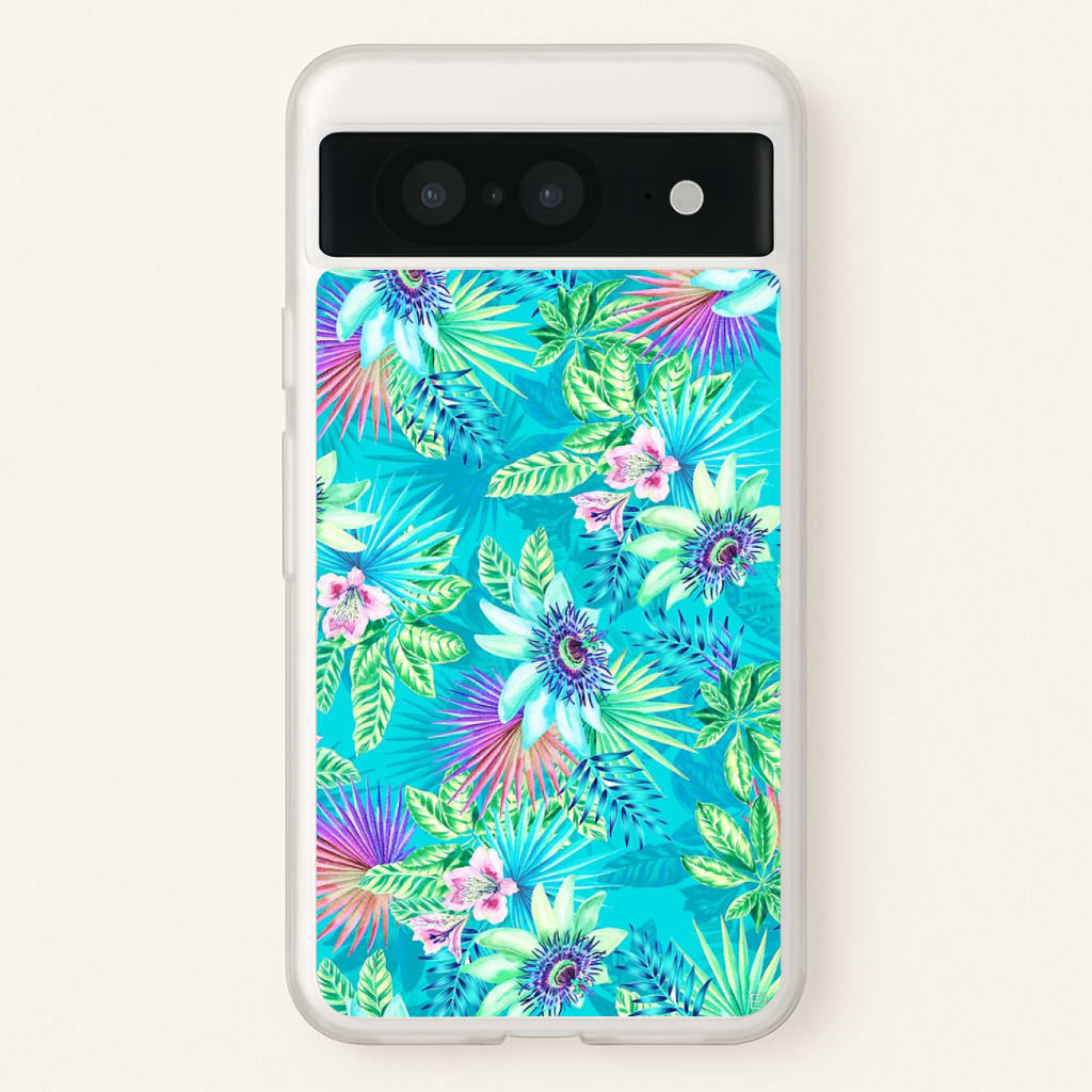 Blue Floral Pattern Phone Case