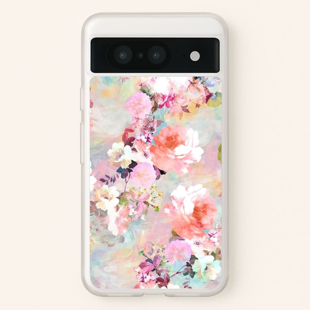 Pastel Pink Floral Pattern Phone Case
