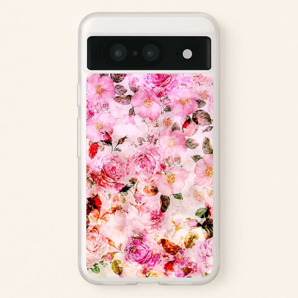 Pretty Pink Chic Floral Pattern Phone Case
