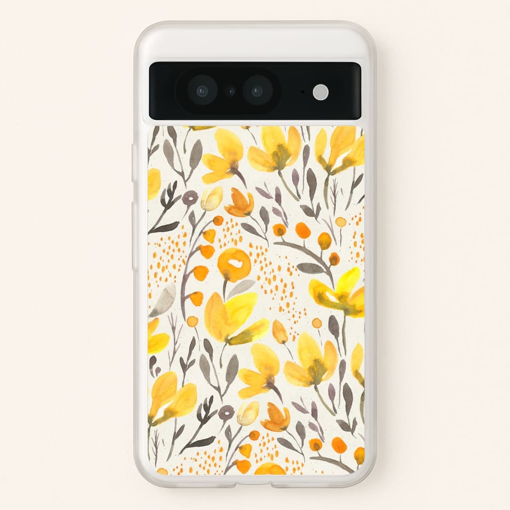 Yellow Field Floral Phone Case