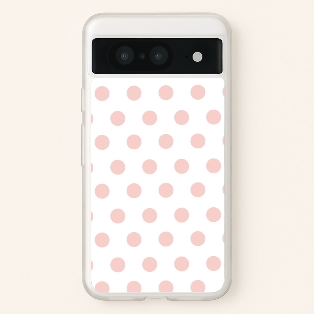 Pink Polka Dot Personalised Phone Case