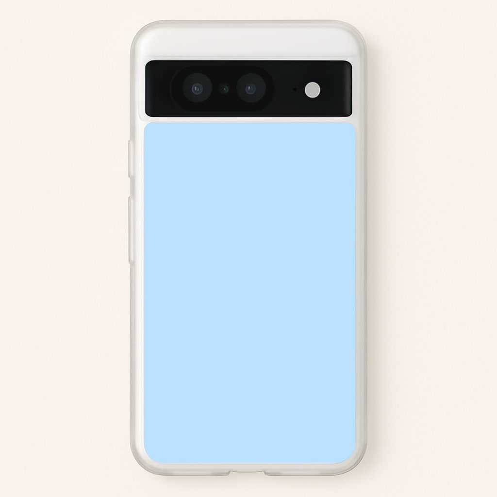 Back To Casics - Pretty Pastels - Plain Blue Phone Case