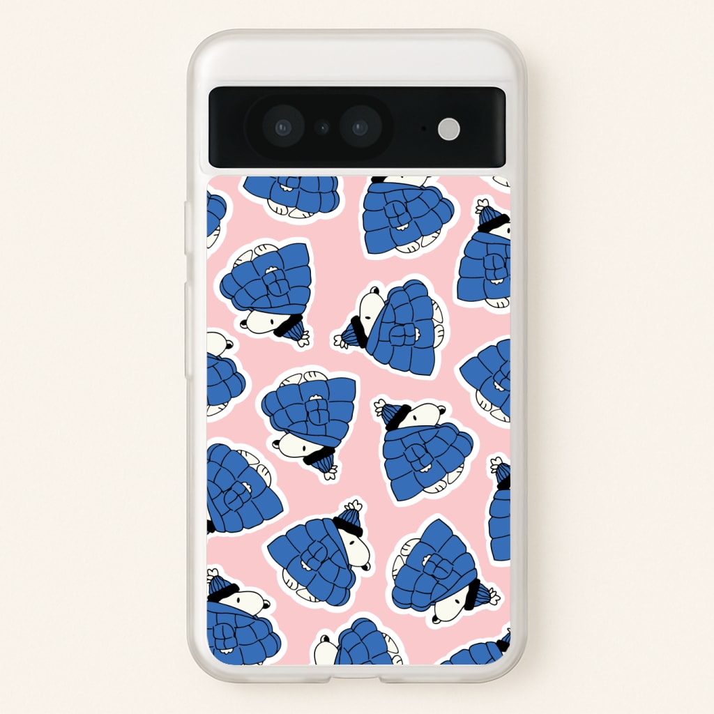Cartoon Beagle Puffer Jacket Pattern Phone Case