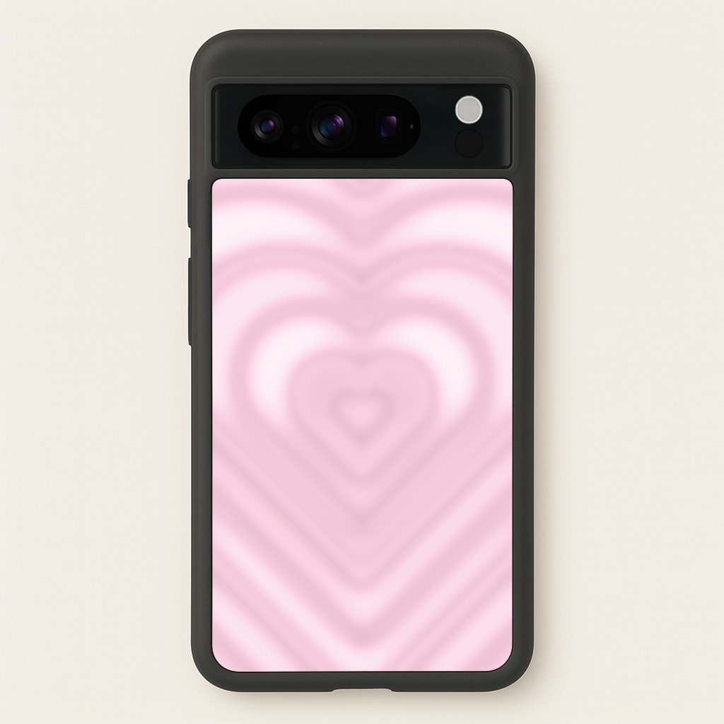 Drippy Love Heart Pink Phone Case