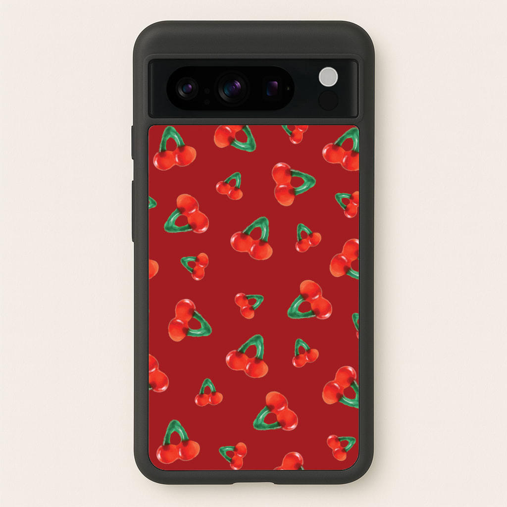 Gummy Cherries Pattern Phone Case