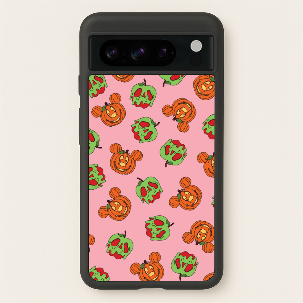 Pumpkin Mouse And Poison Apple Pattern Phone Case