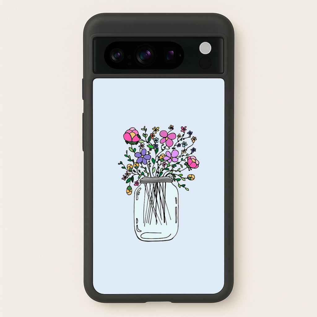 Cartoon Flower Jar Phone Case