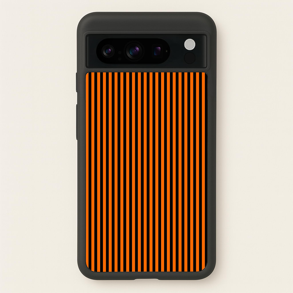Orange & Black Stripe Phone Case