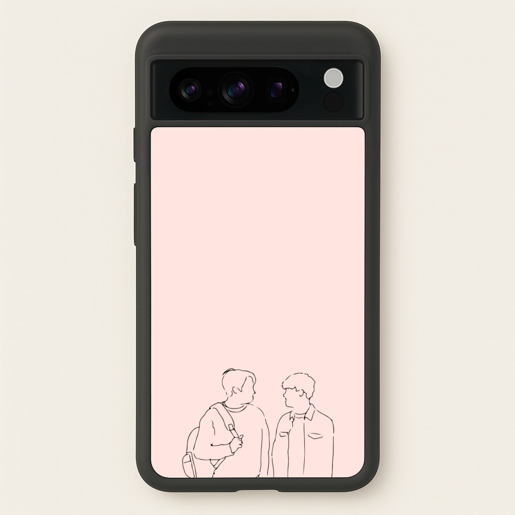Outline - Heart TV Phone Case