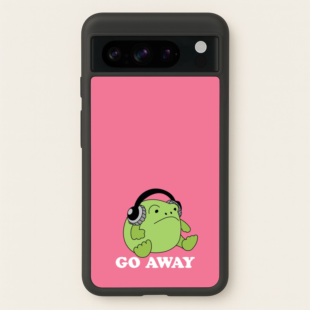 Go Away Grumpy Frog Phone Case