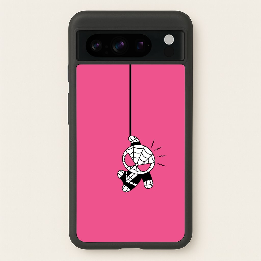 Pink Hanging Spider Hero Phone Case