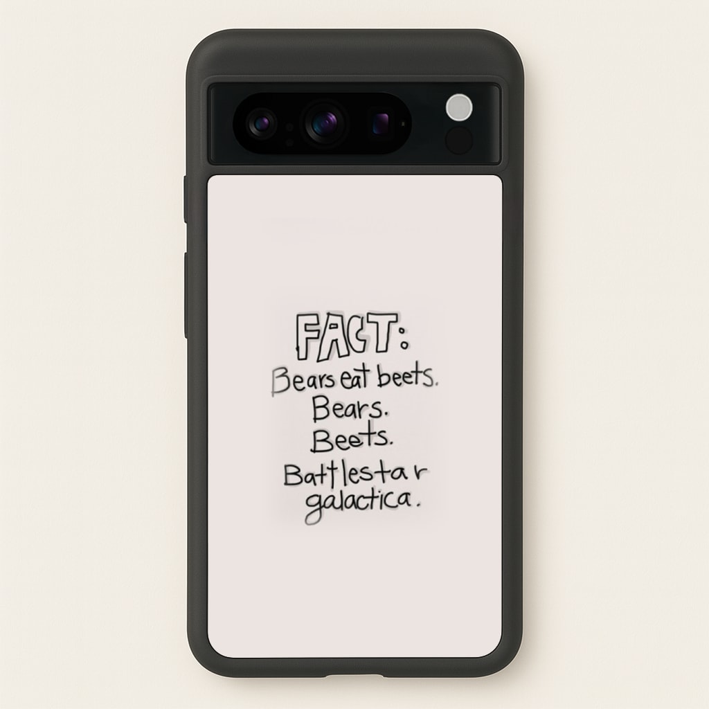 Fact - Bears Eat Beets - Bears, Beets, Battlestar Galactica Phone Case