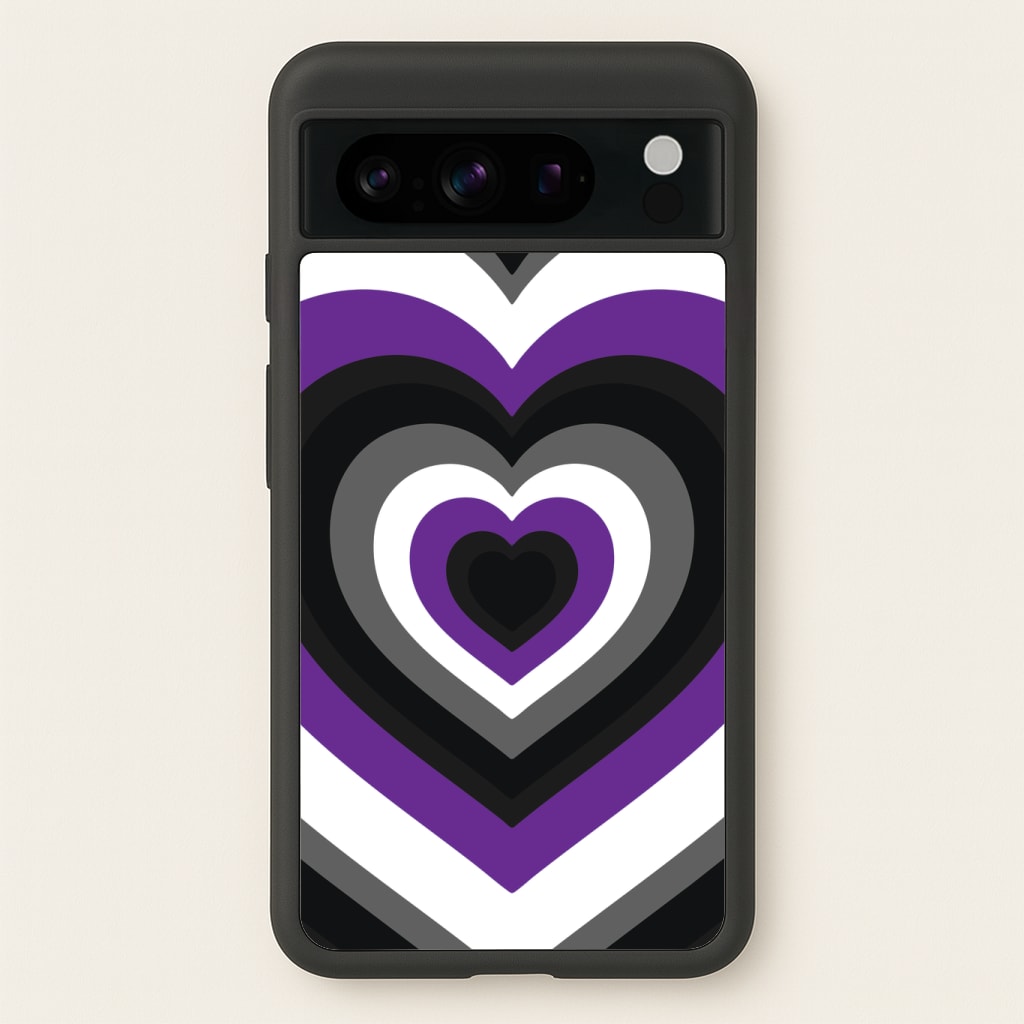 Asexual Pride Heart Phone Case