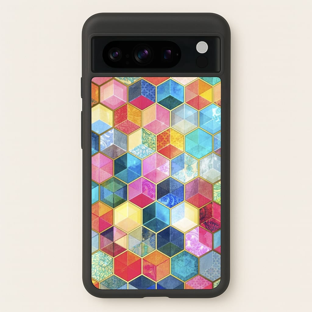 Colourful Honeycomb Pattern Phone Case