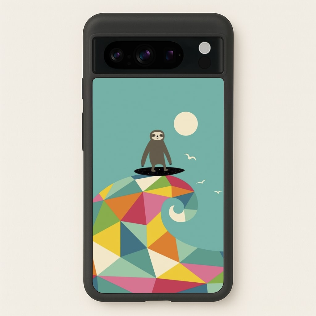 Surfing Sloth Phone Case