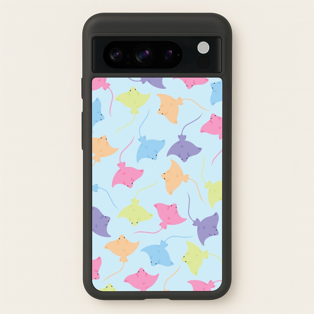 Multi Coloured Sting Ray Pattern - Sealife Phone Case