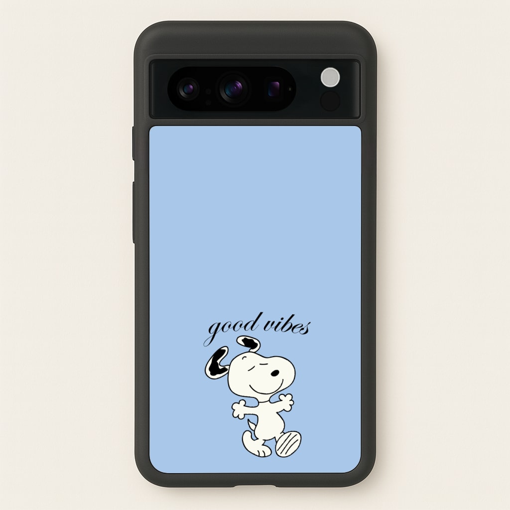 Good Vibes Cartoon Beagle Phone Case