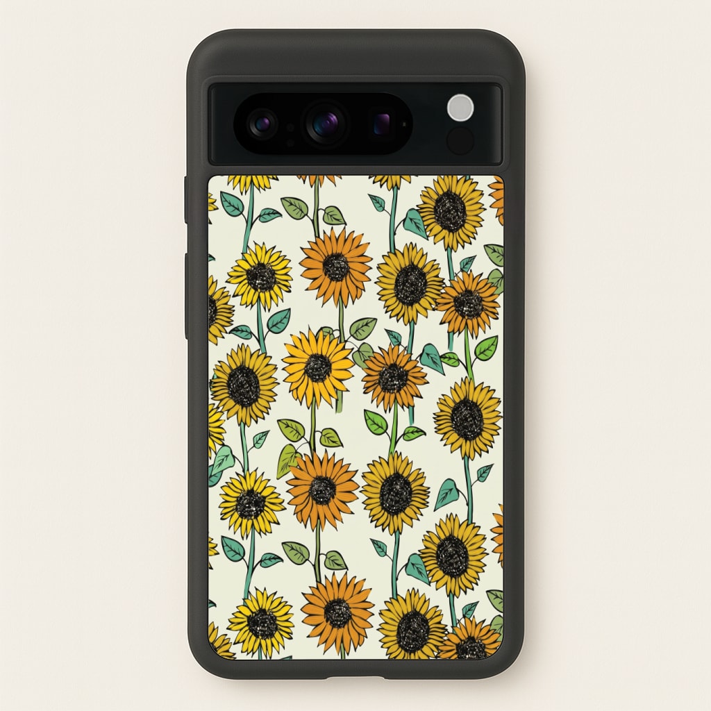 Painted Sunflowers Phone Case