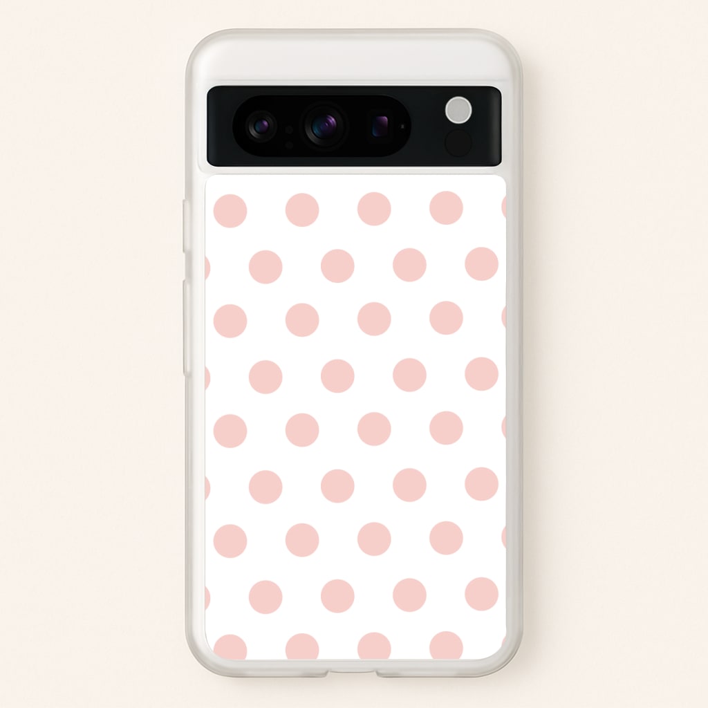 Pink Polka Dot Personalised Phone Case