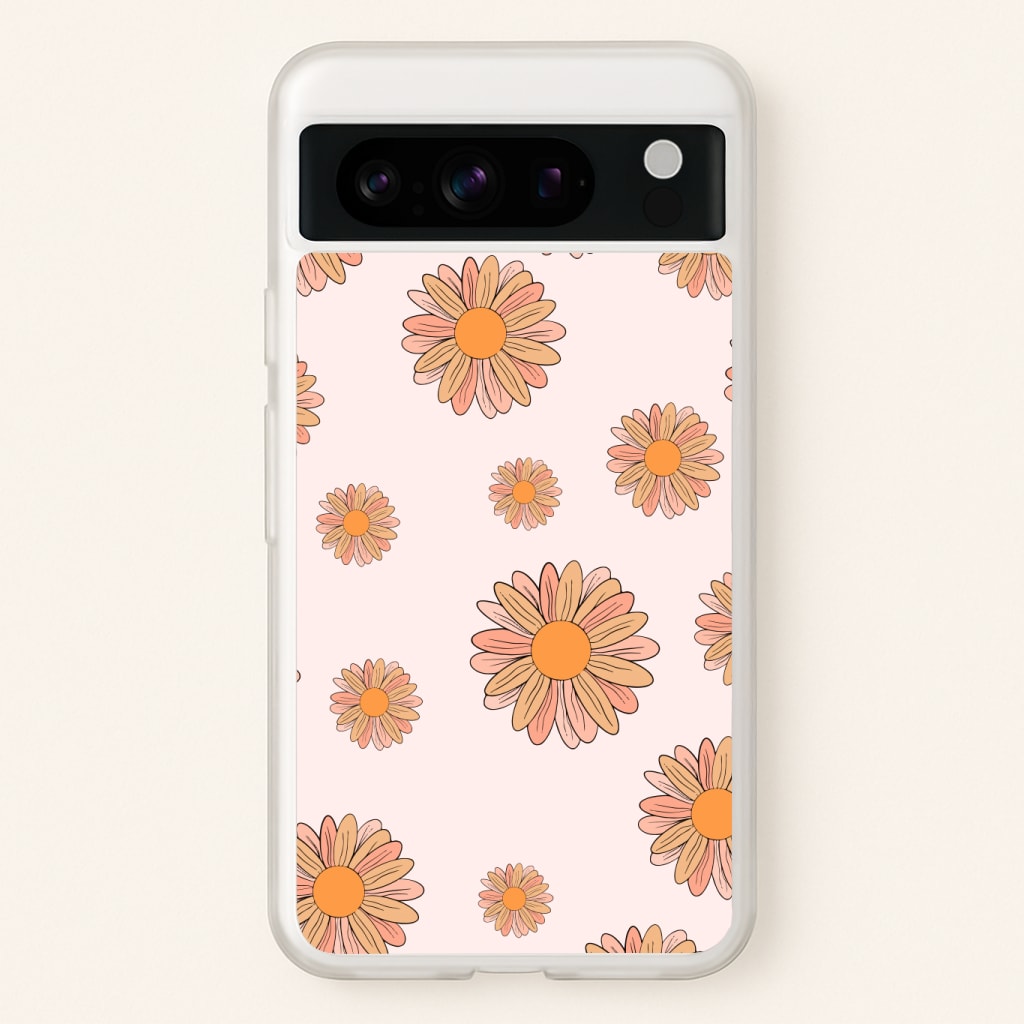 Peach Daisy Phone Case