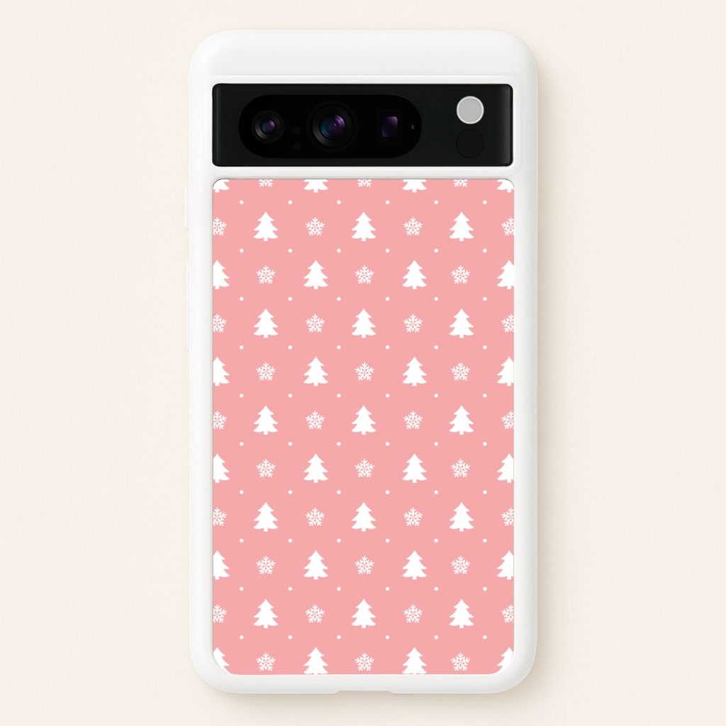 Pink Tree Pattern Phone Case