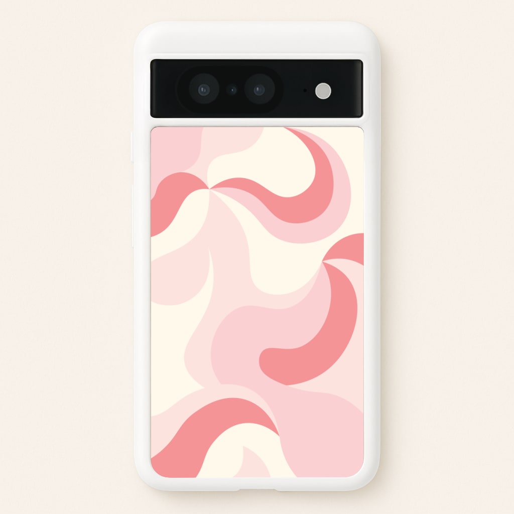 Pastel Pinks Abstract Pattern Phone Case