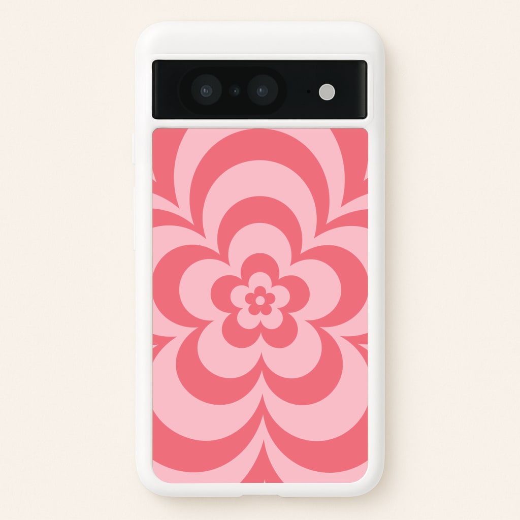 Pink Abstract Flower Pattern Phone Case