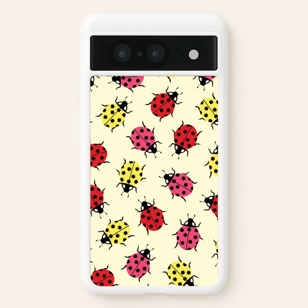 Ladybugs With Flower Spots Pattern Phone Case
