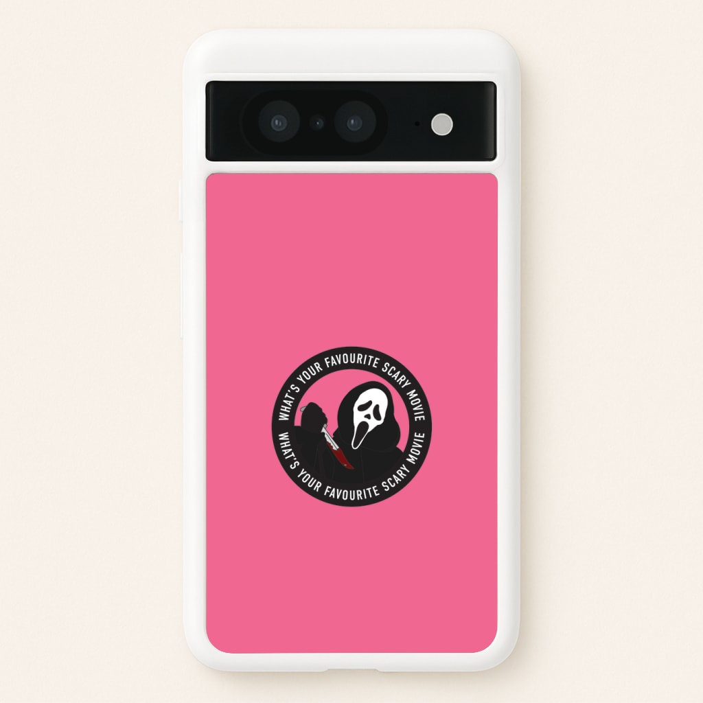What's Your Favourite Scary Movie Badge Phone Case