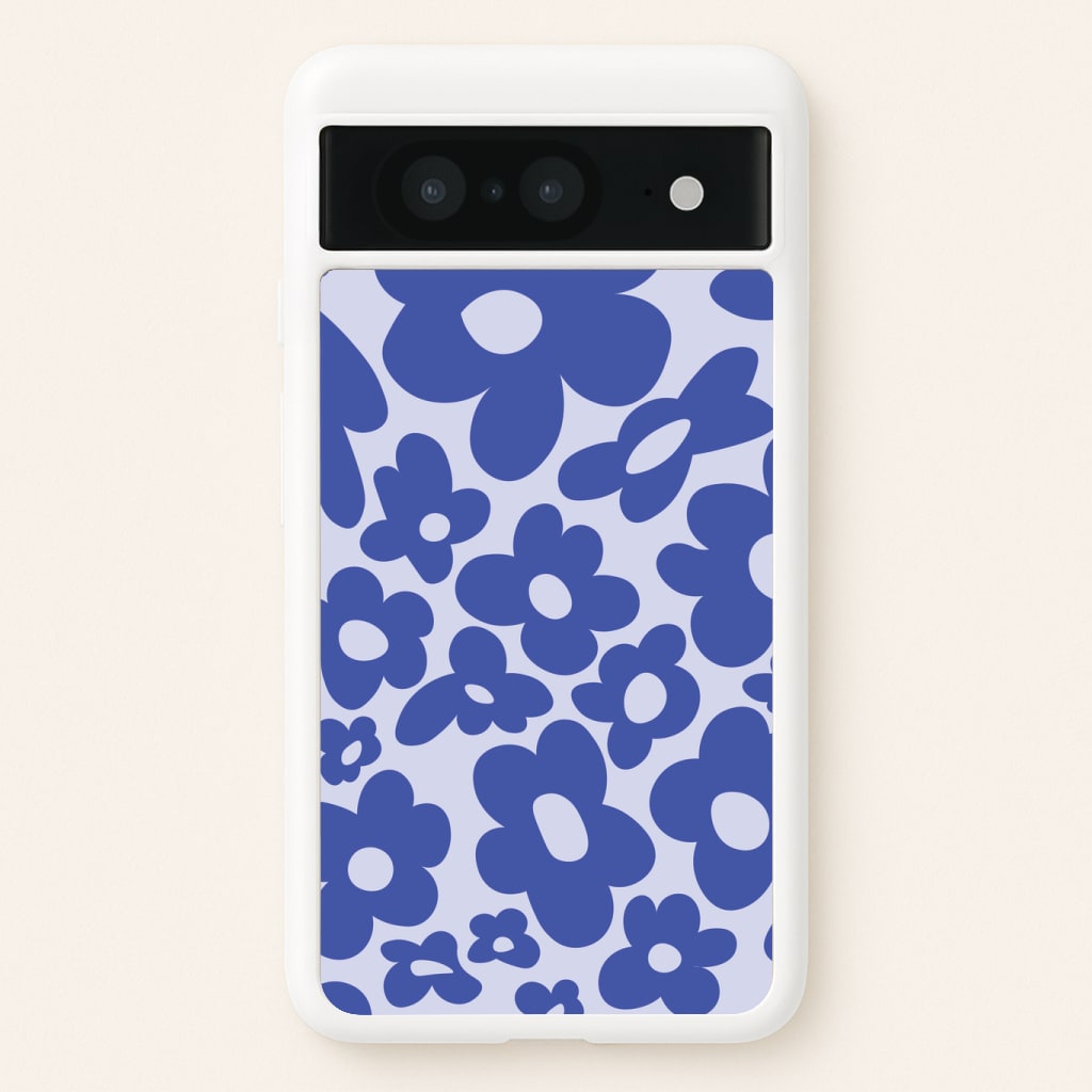 Blue Flowers - Trippy Patterns Phone Case