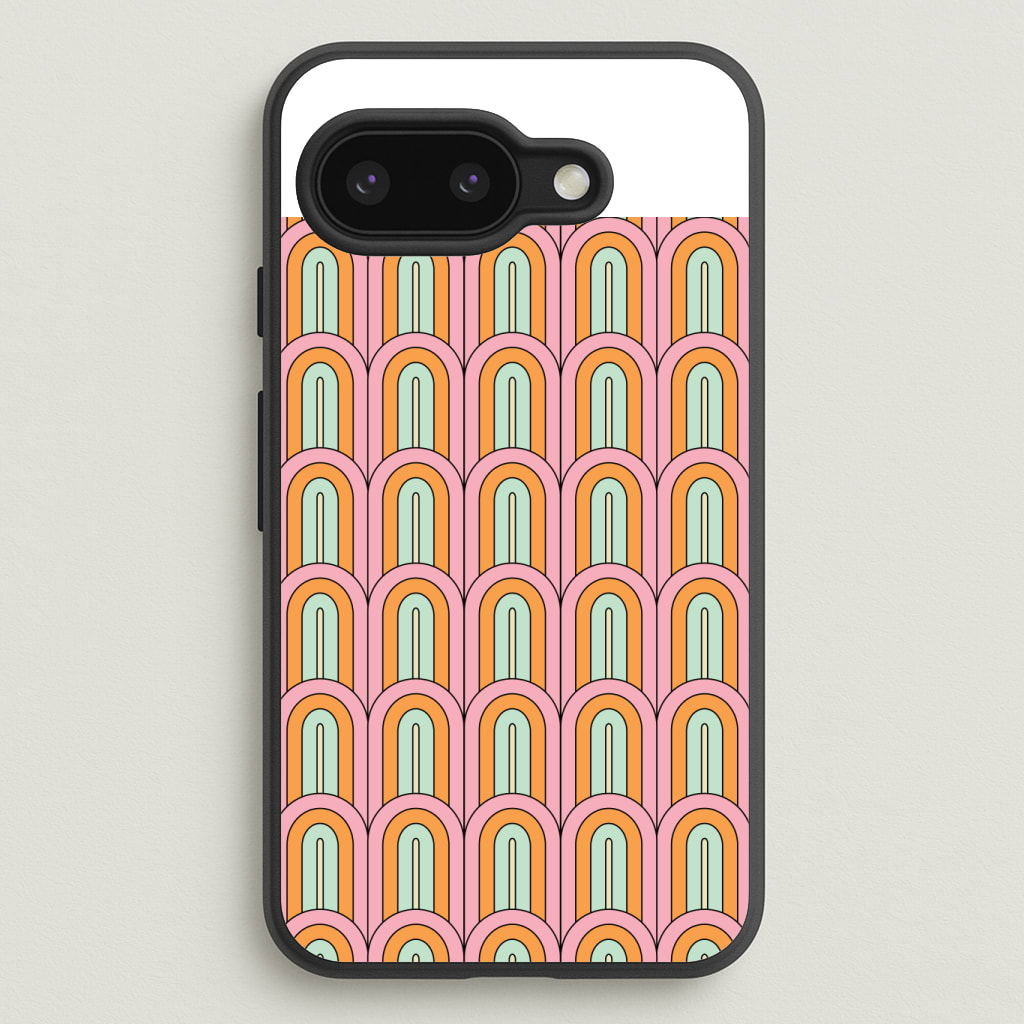 Pastel Retro Arches Pattern Phone Case