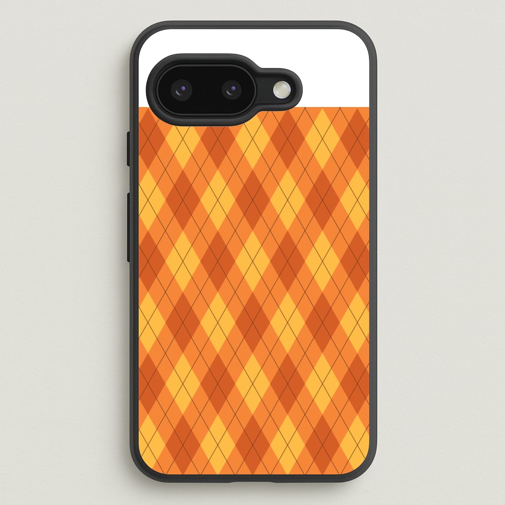 Orange Argyle Pattern Phone Case