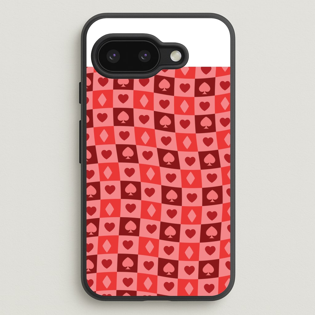 Card Suits Pattern Red Phone Case