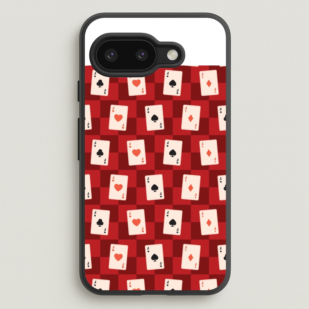 Card Deck Checkered Pattern Phone Case