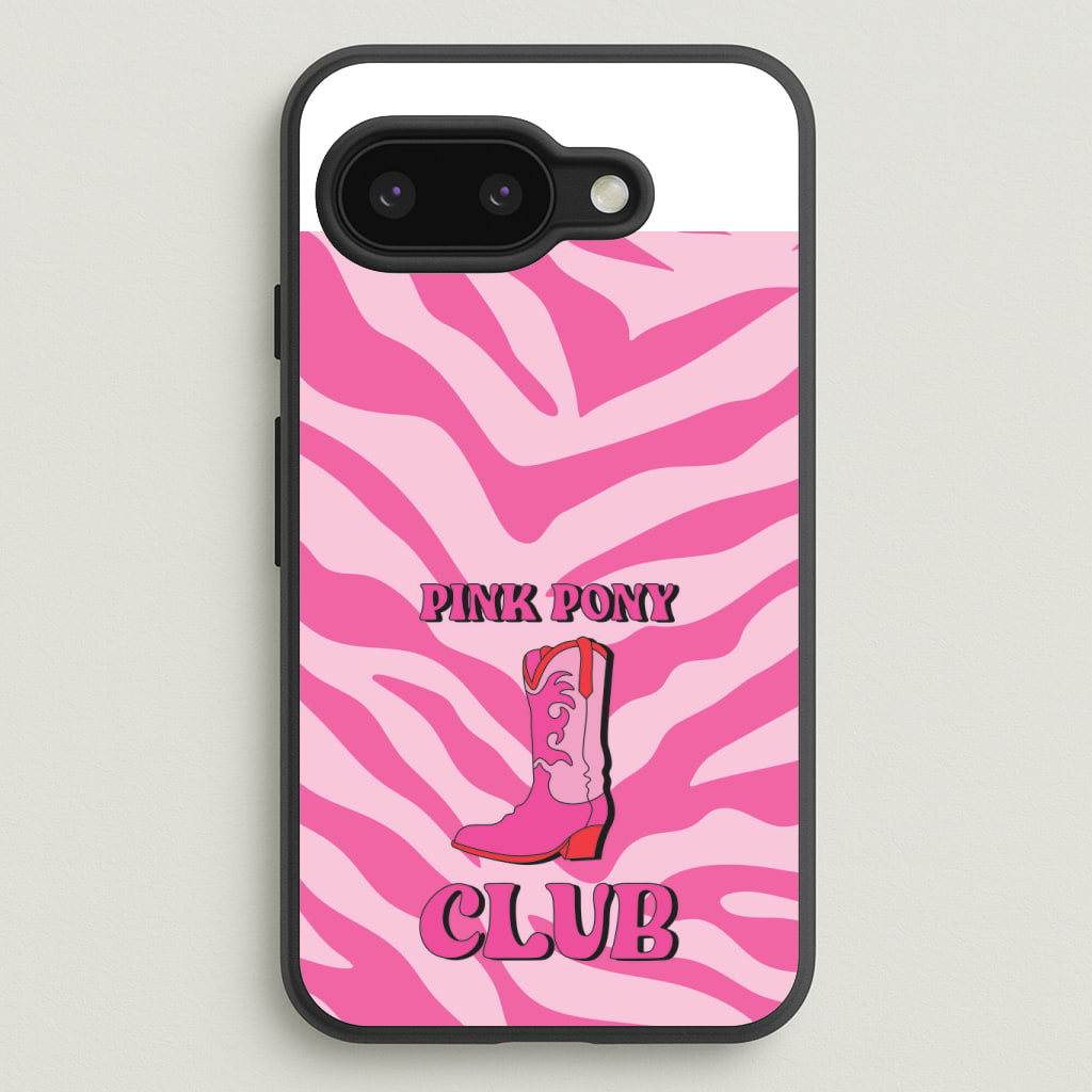 Zebra Print Pink Pony Club Phone Case