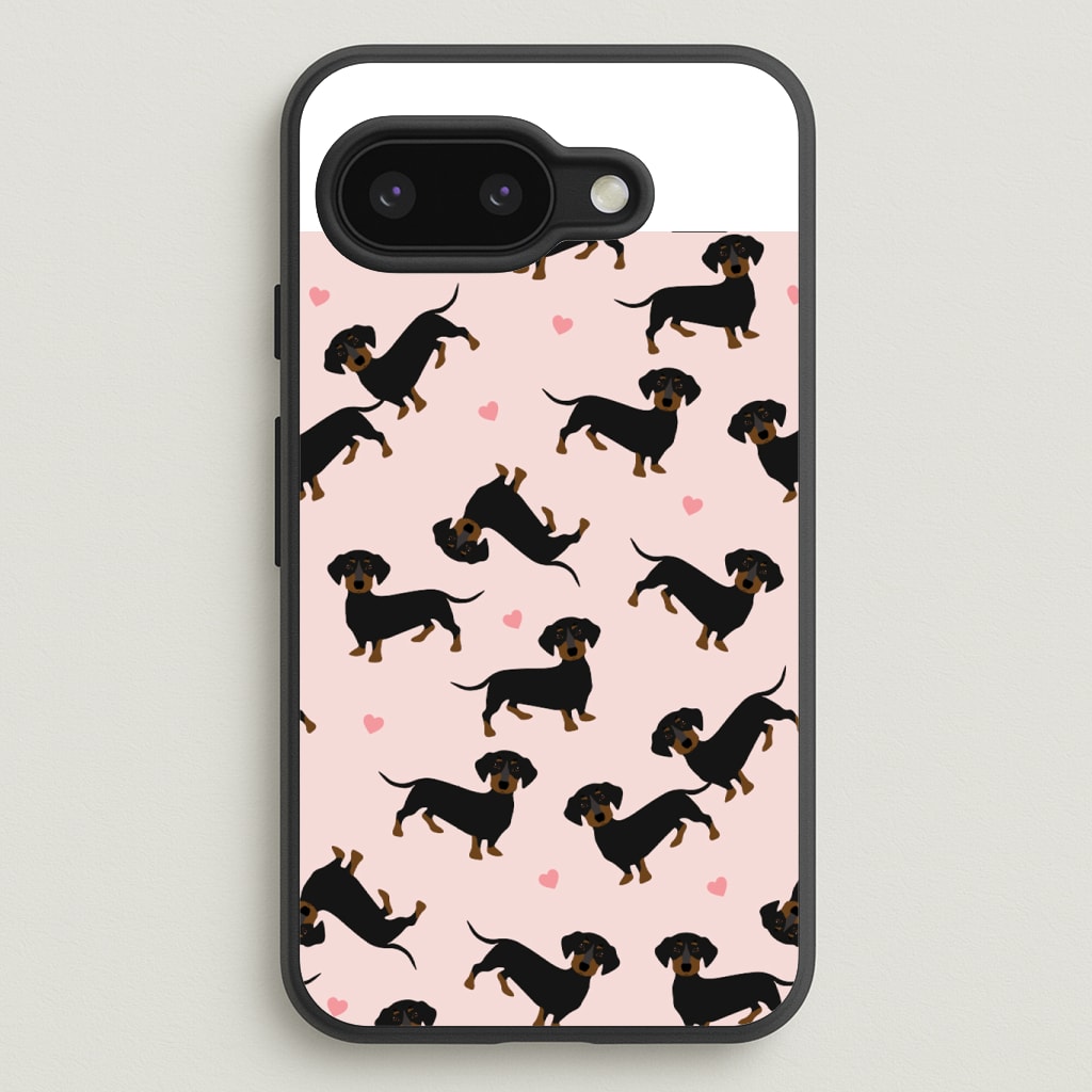 Heart Dachshund - Dog Pattern Phone Case
