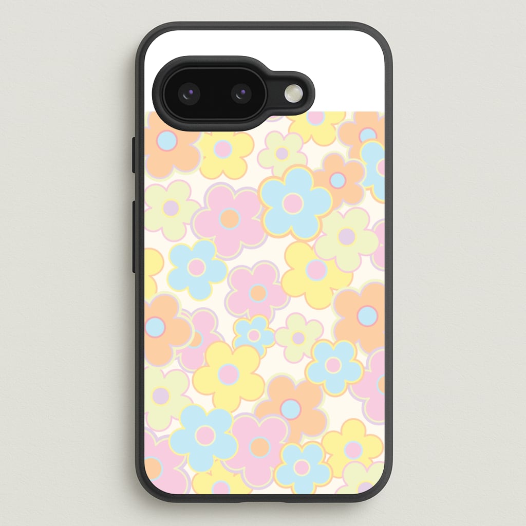 Pastel Abstract Flowers Pattern Phone Case