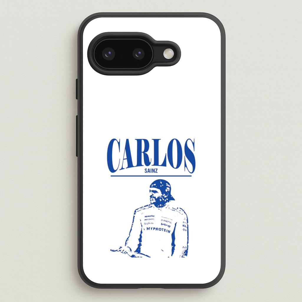 Carlos White And Blue Phone Case