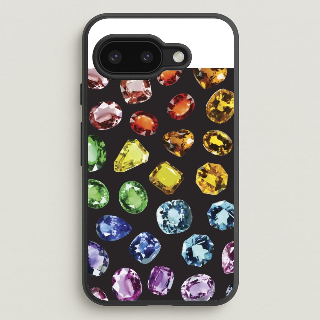 Rainbow Gems Assortment Pattern Phone Case