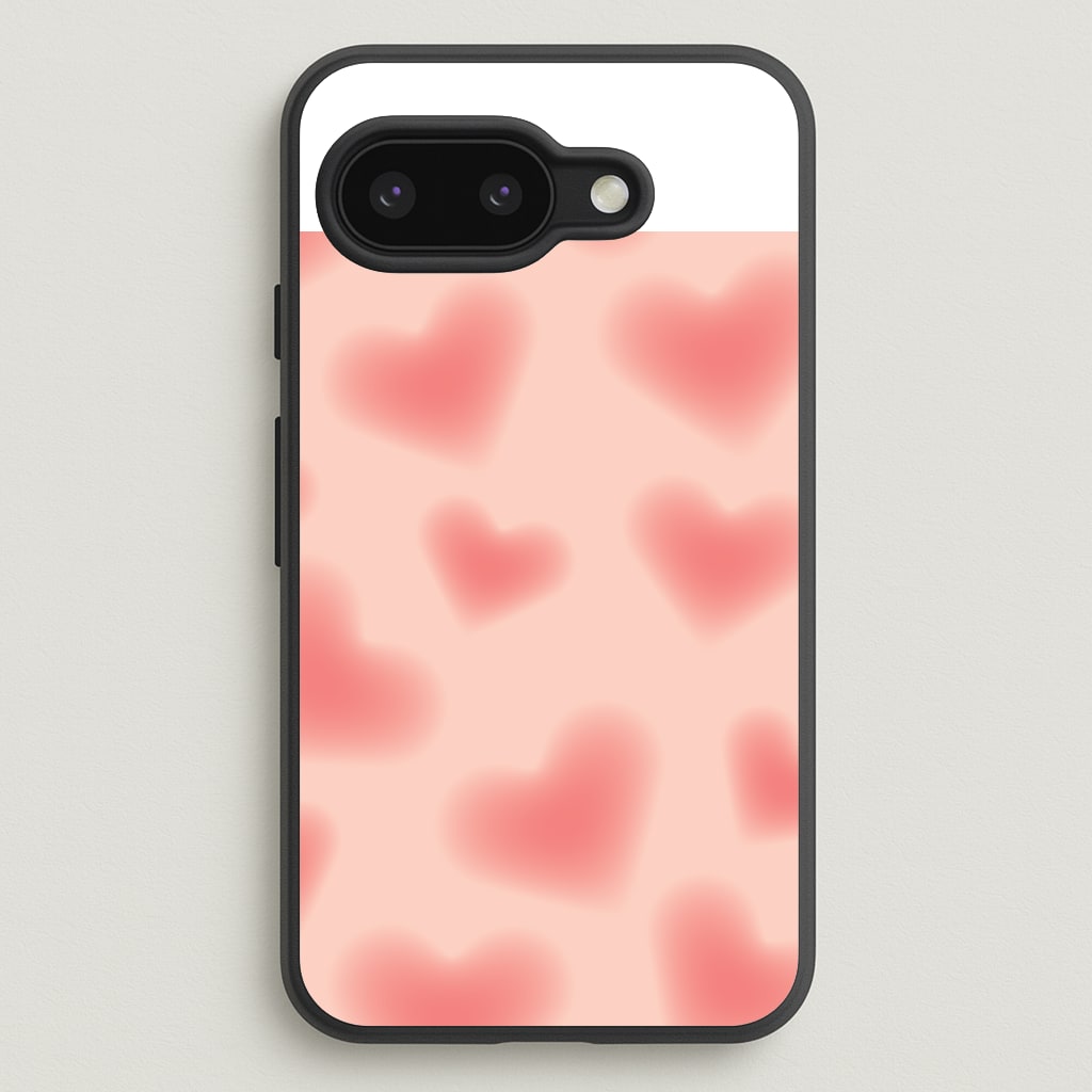 Gradient Red Hearts Pattern Phone Case