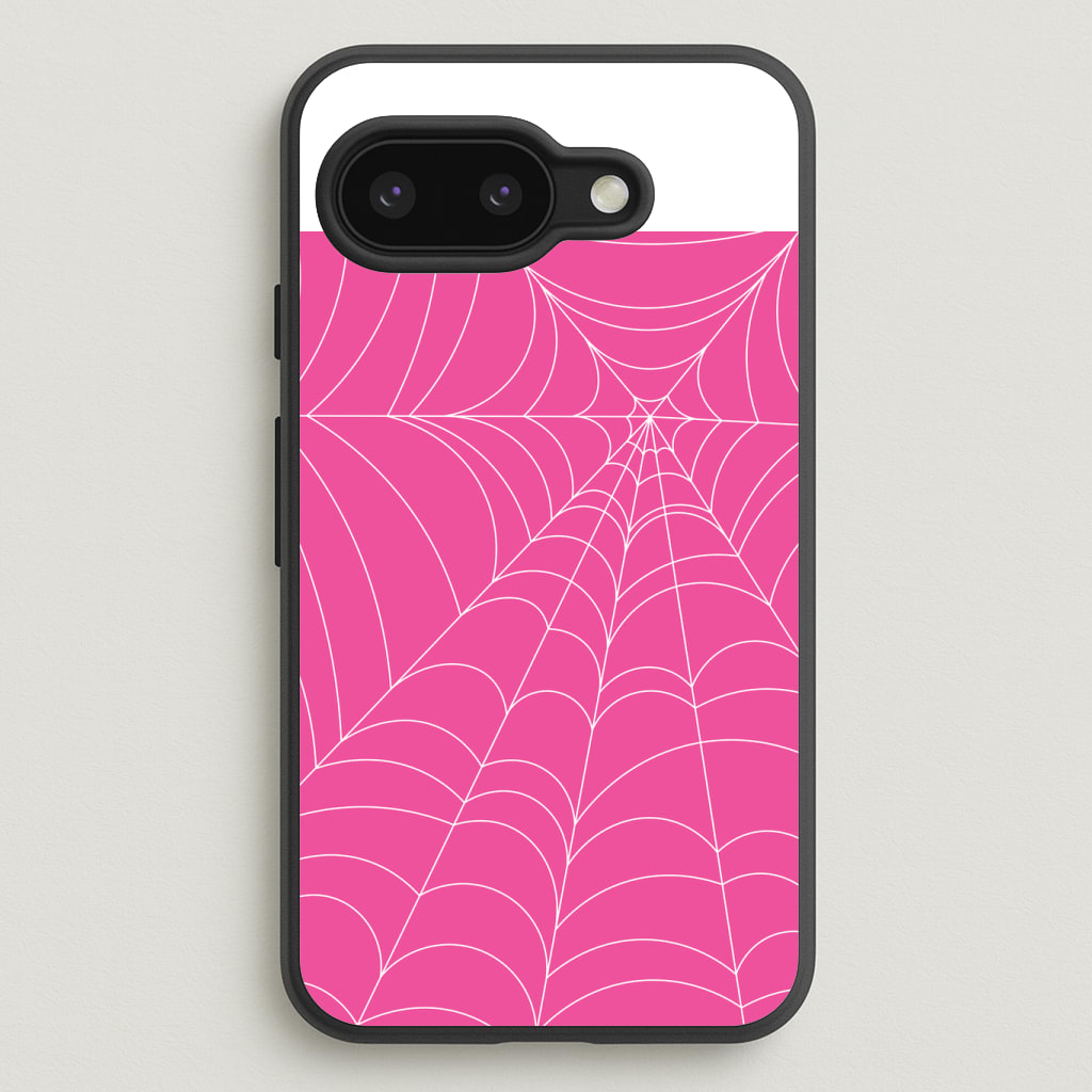 Pink Cobwebs Pattern Phone Case