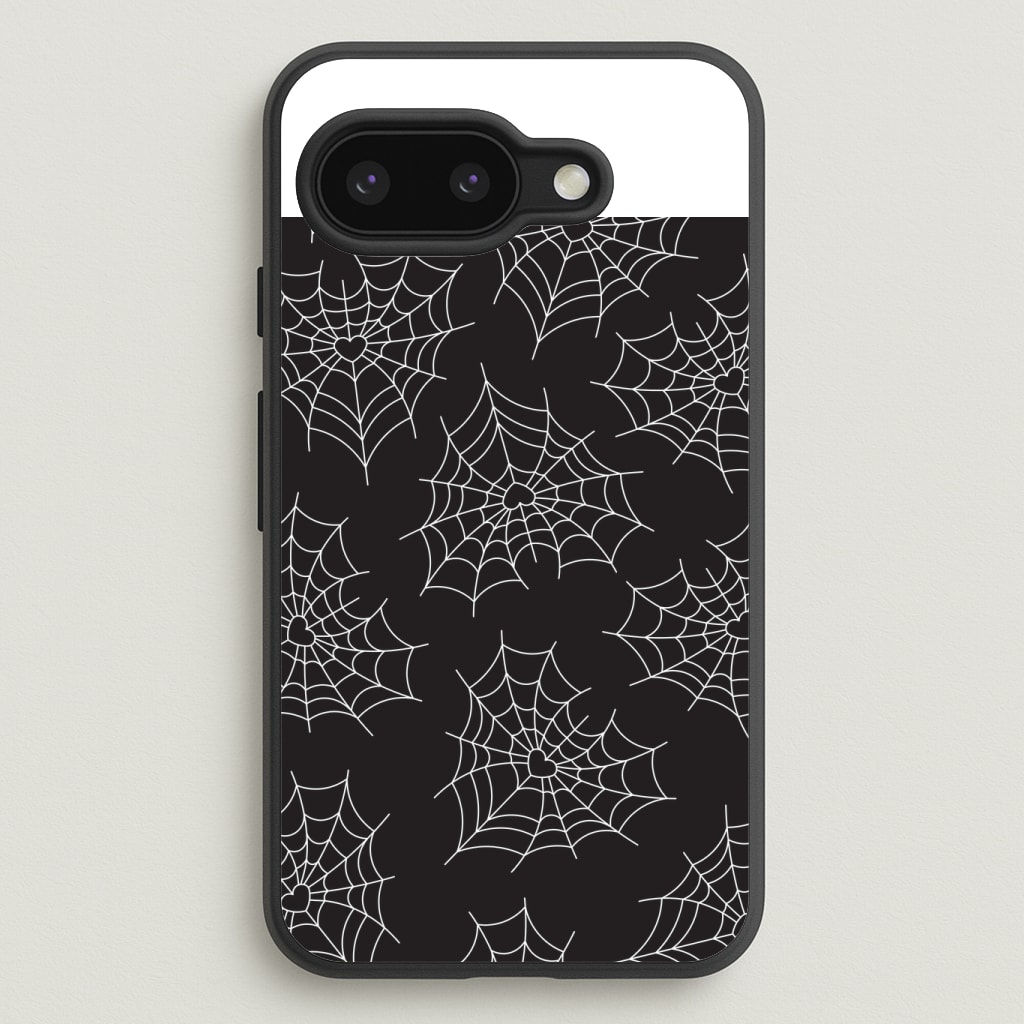 Spiderweb Hearts Pattern Phone Case