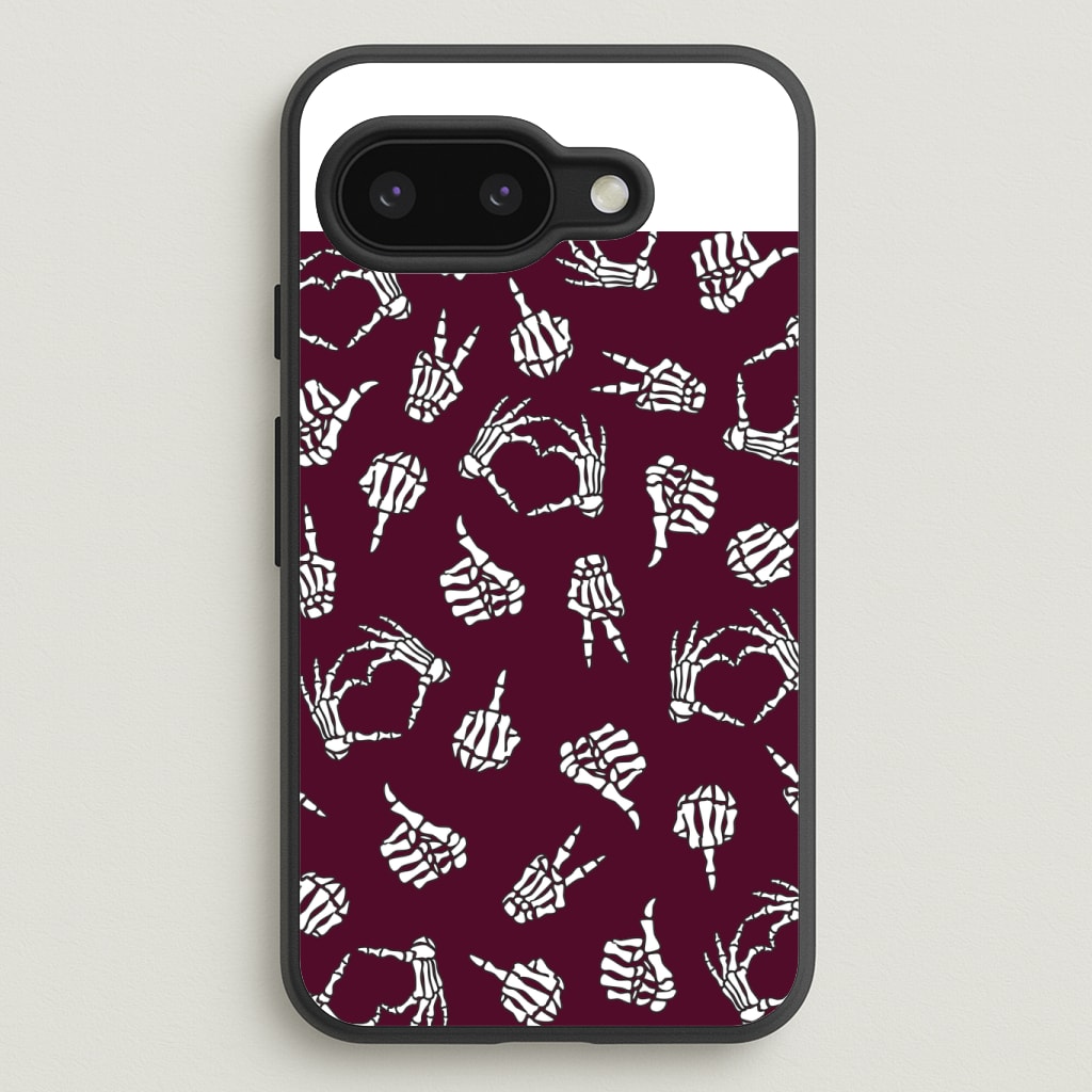 Skeleton Hands Pattern Phone Case