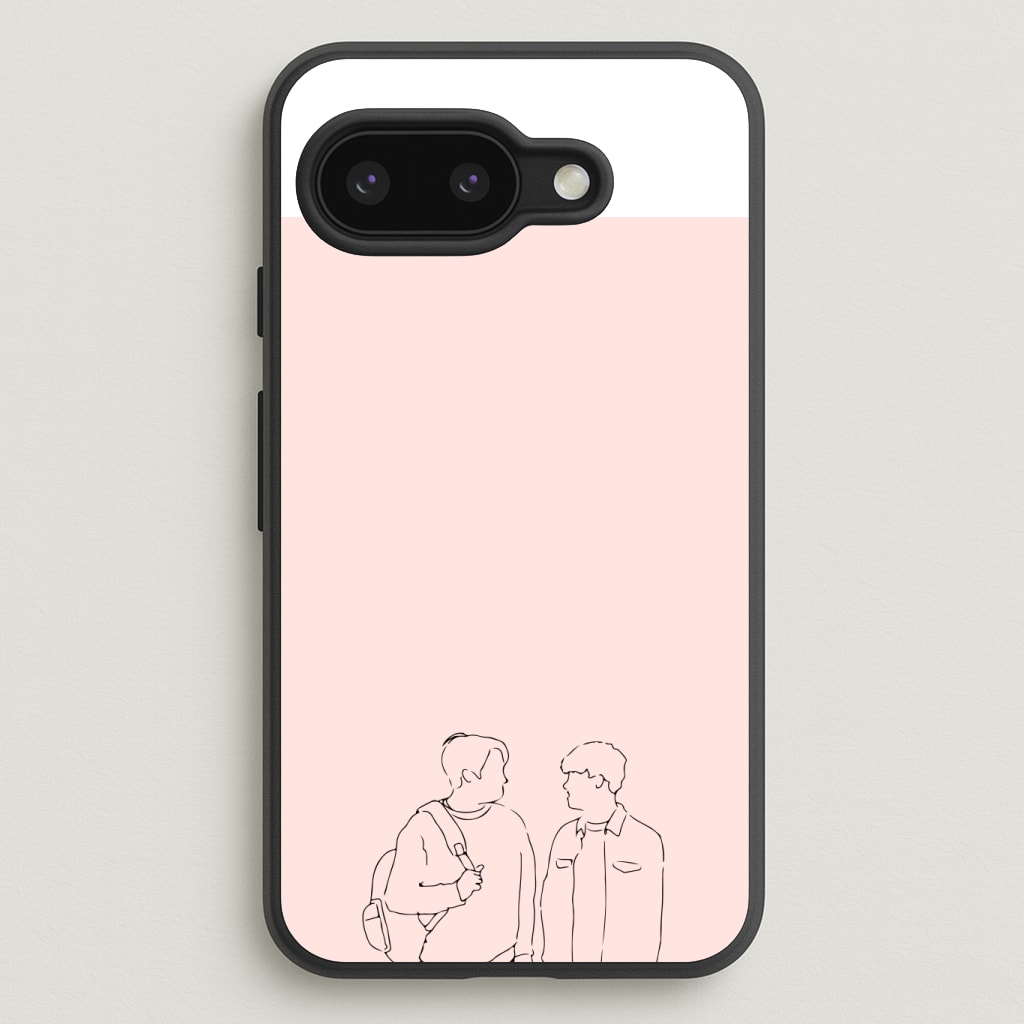 Outline - Heart TV Phone Case