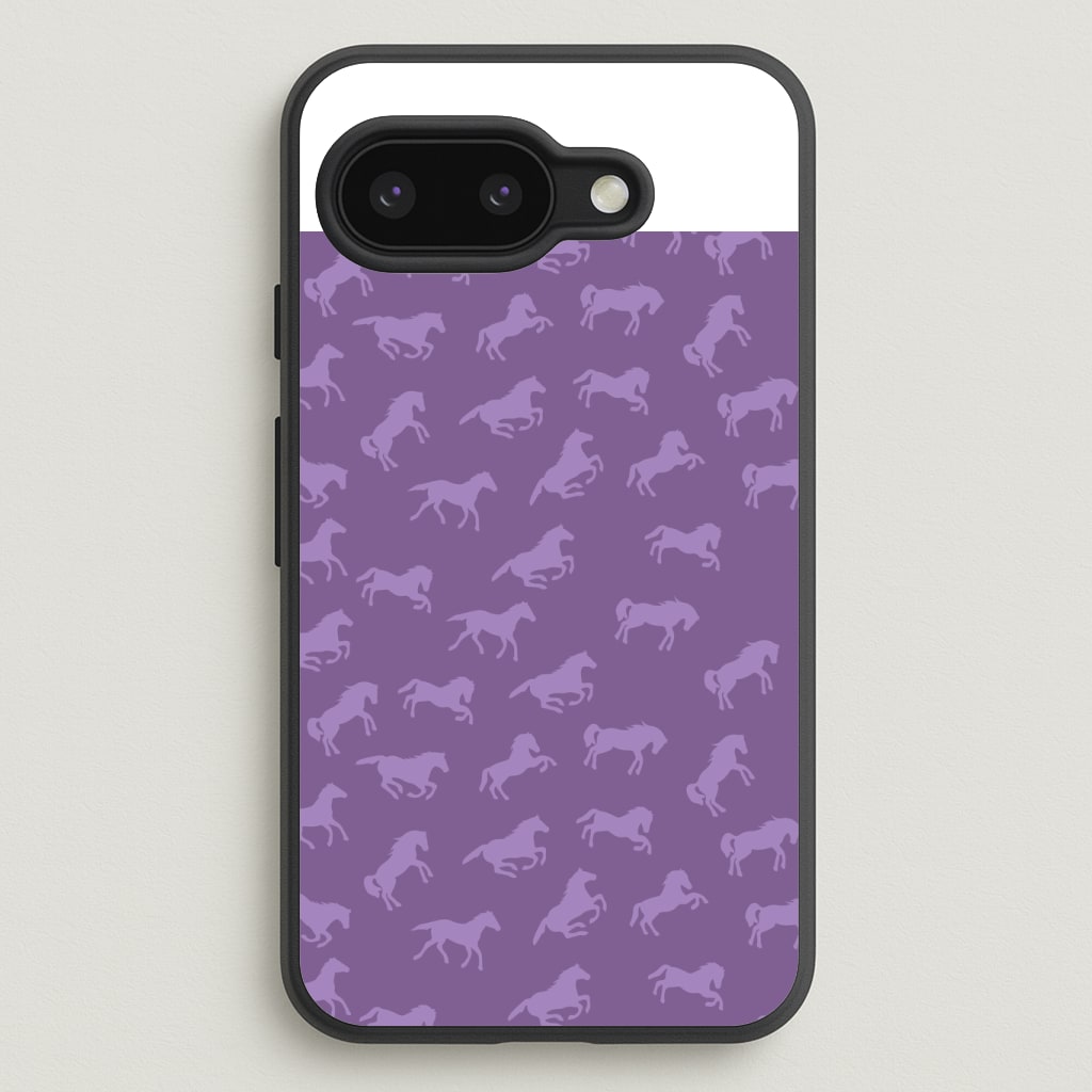 Purple Horse Pattern - Horses Phone Case