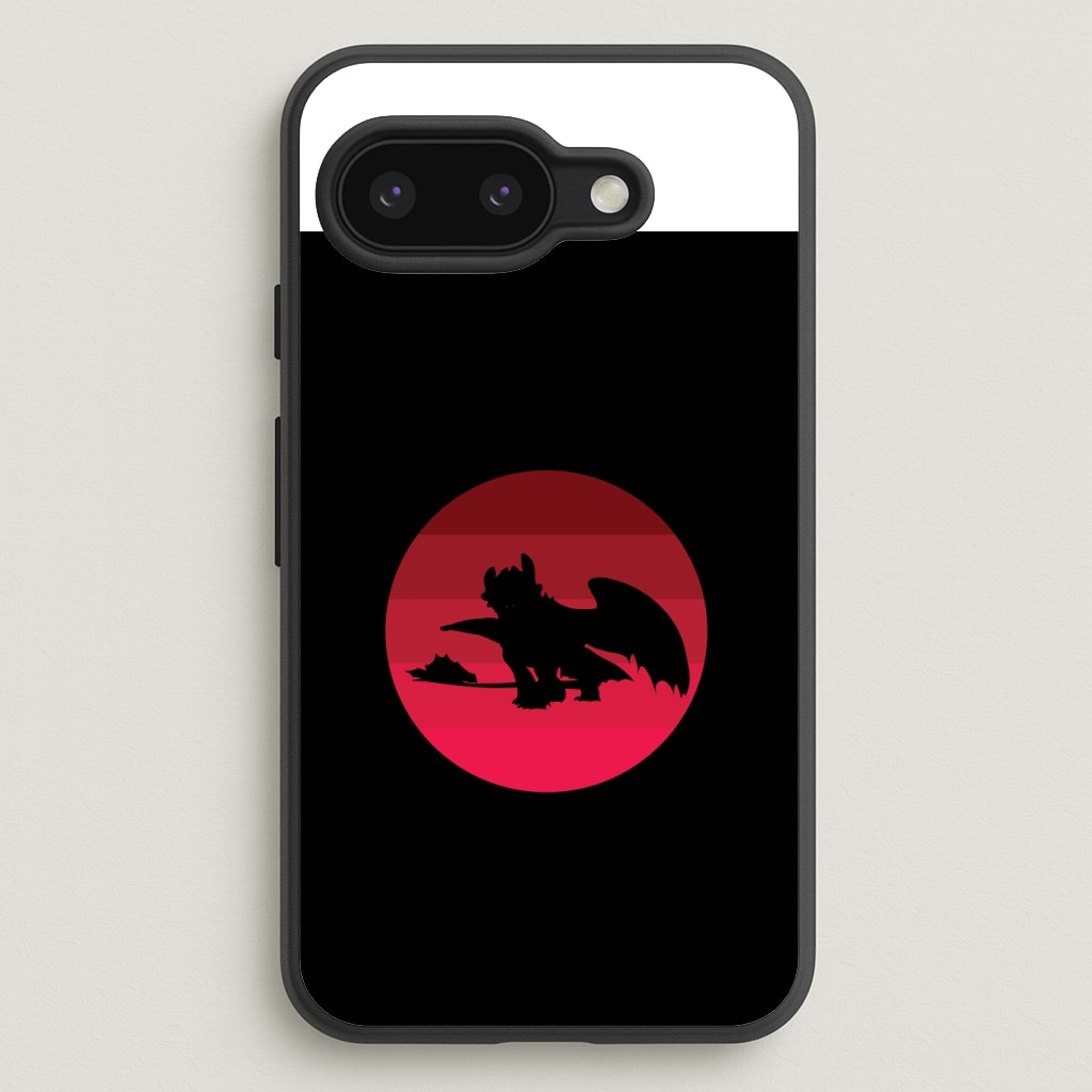 Red Sunset Dragon Phone Case