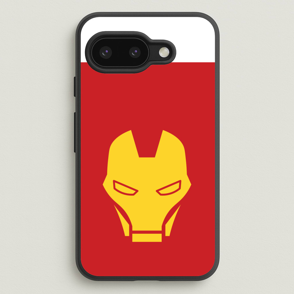 Red Robot Super Hero Face Phone Case