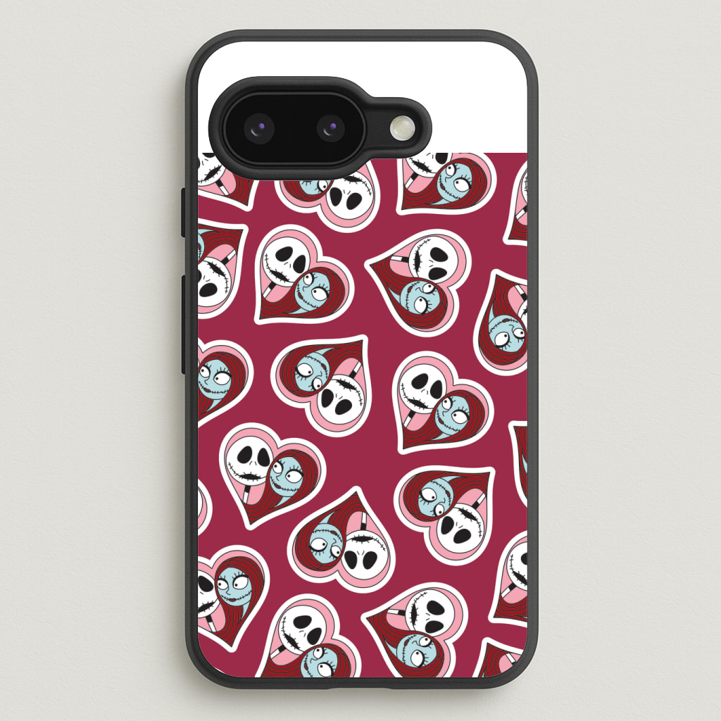 J And S Heart Pattern Phone Case