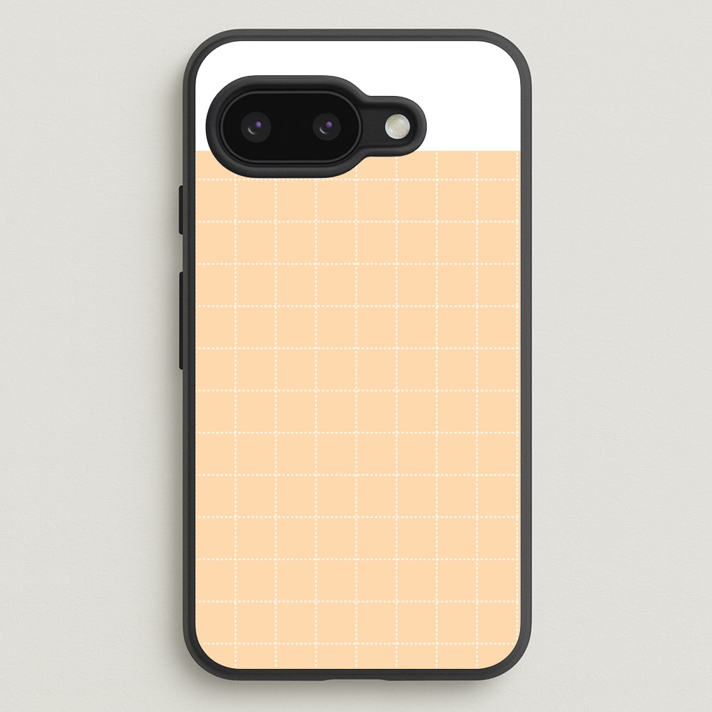 Criss Cross Peach Stripes Phone Case